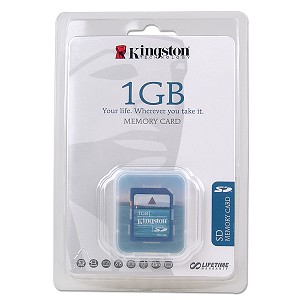 Retail pack Kingston 1Gb SD card